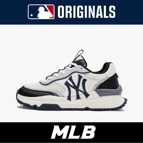 ของแท้ 100% MLB รองเท้าผ้าใบ newyork yankees รองเท้ารุ่น 3ASXCA12N-50WHS - สีดำขาว