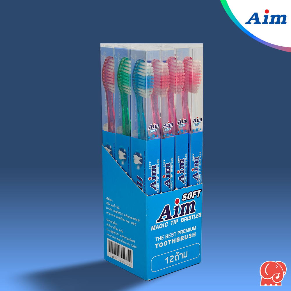 [ยกโหล] แปรงสีฟัน เอม ออริจิเนิล / [Dozen] Aim Original Toothbrush