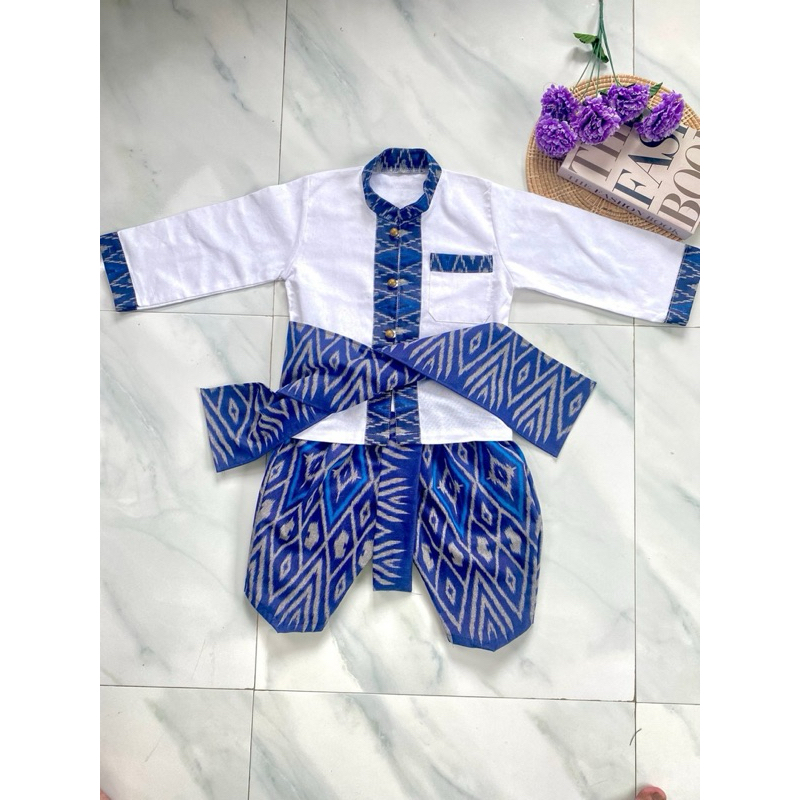 (รหัสTV)ชุดลาวคู่ ชุดอีสานคู่ ชุดพื้นเมืองเด็ก มีให้เลือกทั้งเด็กหญิง เด็กชาย - รูปที่ 4