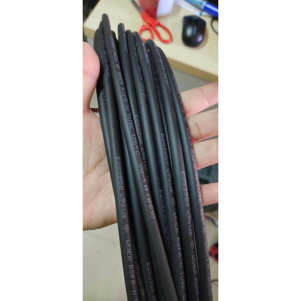 ท่อหดขนาด6มิลใช้สำหรับทำชุดเบ็ดกบยาง