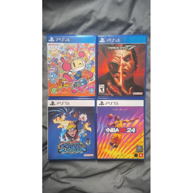 [ PS4 ][ PS5 ]เเผ่นมือ 2 bomberman tekken 7 naruto เเละ nba2k24