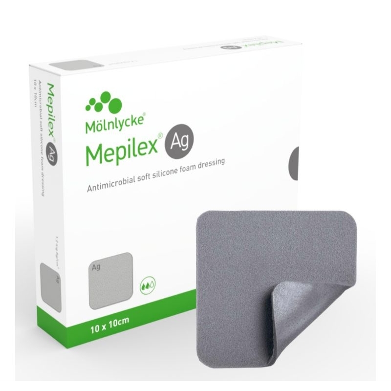 Mepilex AG  ราคาต่อชิ้น ซื้อ 5กล่อง(25ชิ้น) แถม1ชิ้น📌 ปิดแผลBurn(ไฟไหม้) แผ่นโฟมปิดแผลฆ่าเชื้อ แผลเรื้อรัง