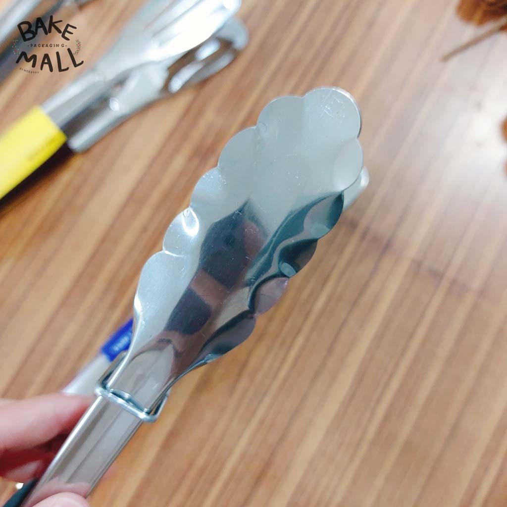 อย่างดี✅✅ ที่คีบหัวแบบ หัวหยัก 9 นิ้ว 12 นิ้ว คีบขนมปัง ที่คีบอาหาร ปิ้งย่าง สแตนเลส ที่คีบอเนกประสงค์ - รูปที่ 4