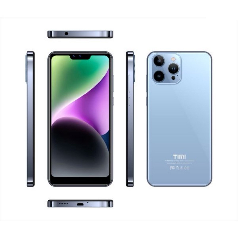 โทรศัพท์มือถือ ยี่ห้อ TIMI T26 รุ่นใหม่ล่าสุด (6+128GB) โทรศัพท์มือถือ Android 13 จอใหญ่ 6.8 นิ้ว ราคา 5,990.-