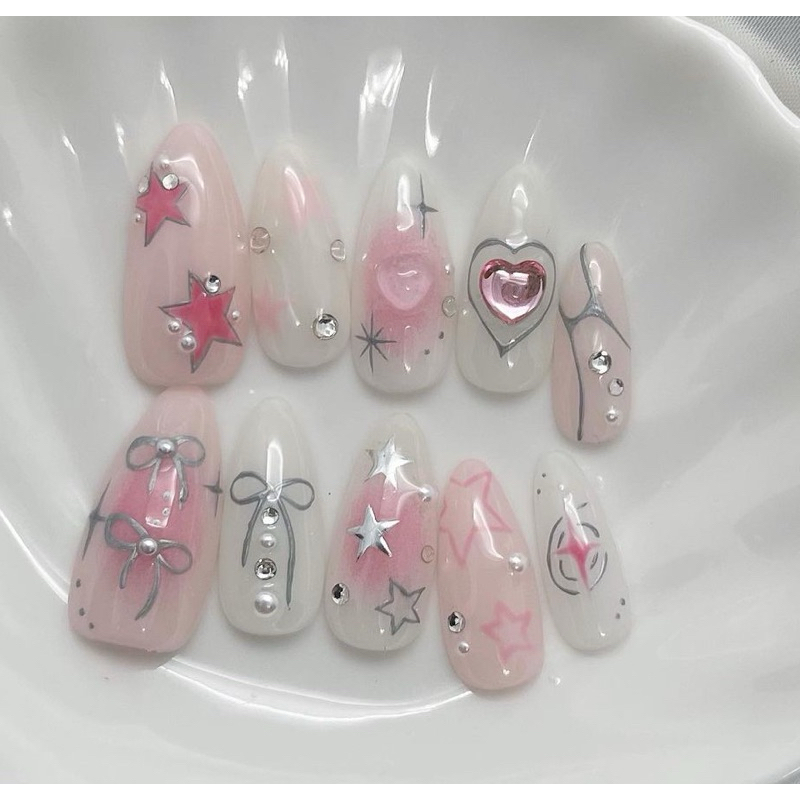 Pink booming gel art  🫠🌷🎀