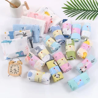 ผ้าอ้อม มัสลินแบมบู ผืนเล็ก ขนาด 70×70cm. พร้อมส่ง📌 ลายใหม่สวยๆมากมายเลือกได้ เนื้อทอสองชั้น ผ้าเช็ดปาก ผ้าซับน้ำลาย