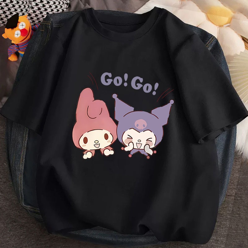 D797（พร้อมส่งจากไทย）เสื้อยืดแขนสั้ง สำหรับชายและหญิง.ลายแฟชั่งน่ารัก