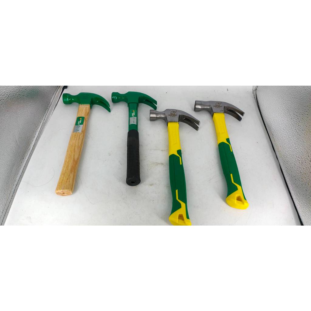 Bkk Tools ค้อนตีตะปู ค้อนหงอน ฆ้อนตอกตะปู หน้าเรียบ/หน้าหยัก หัวแม่เหล็ก/ไม่มีแม่เหล็ก Nail Hammer มีให้เลือก 4แบบ