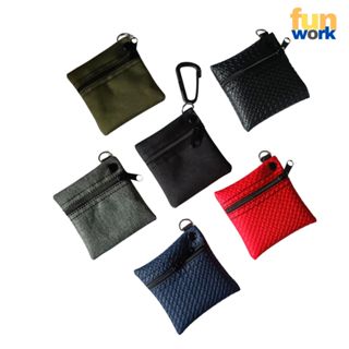 ฺBG18C กระเป๋าใส่เหรียญ สิ่งของ ขนาดเล็ก ทรงเหลี่ยม พร้อมตะข…