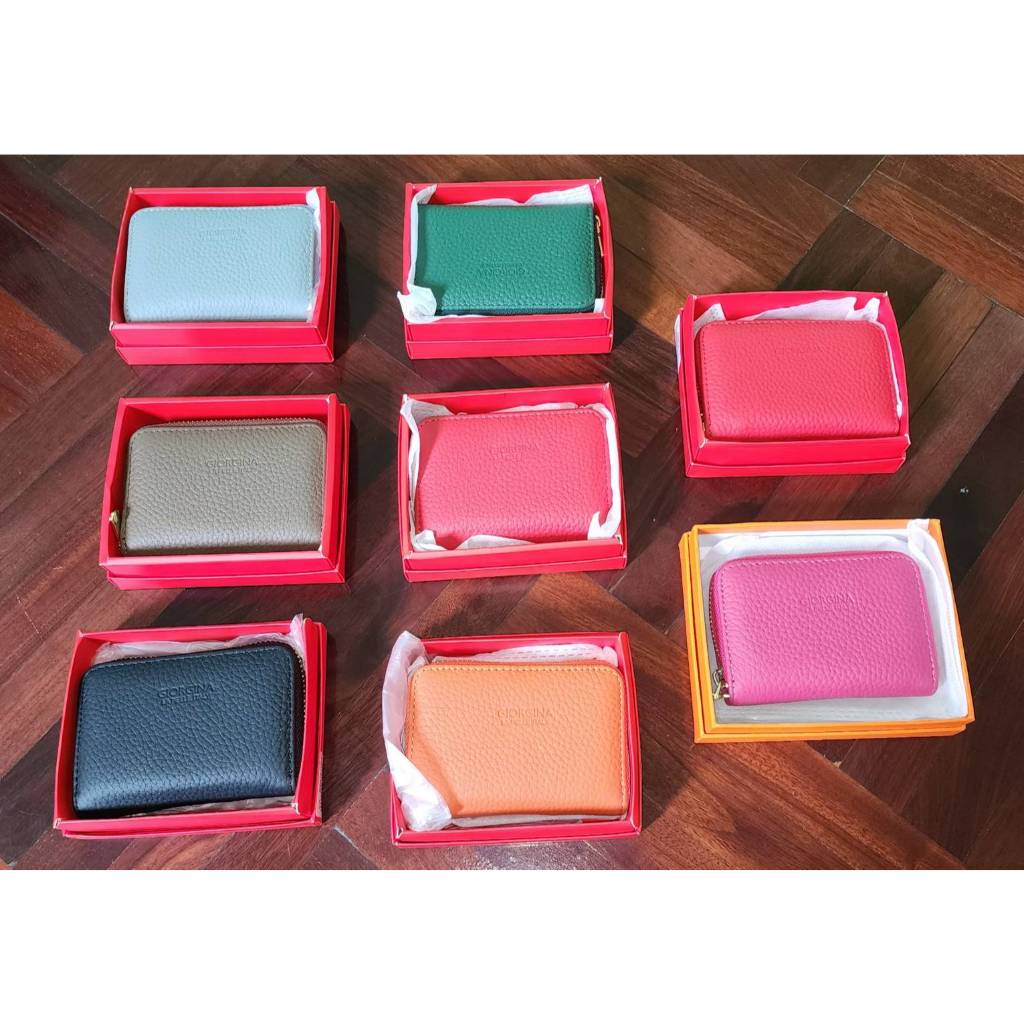 ใช้แล้วรวย กระเป๋าใส่บัตรหนังวัวแท้ - Giorgina รุ่น Lover