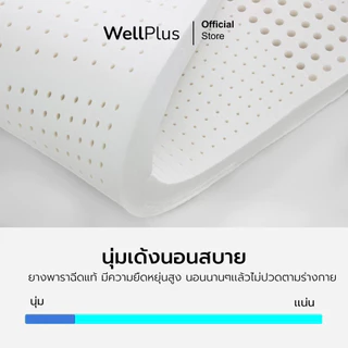 WellPlus ที่นอนยางพาราแท้ 100% ฉีดขึ้นรูป นุ่มกำลังดี นอนฟิน เหมือนนอนโรงแรม