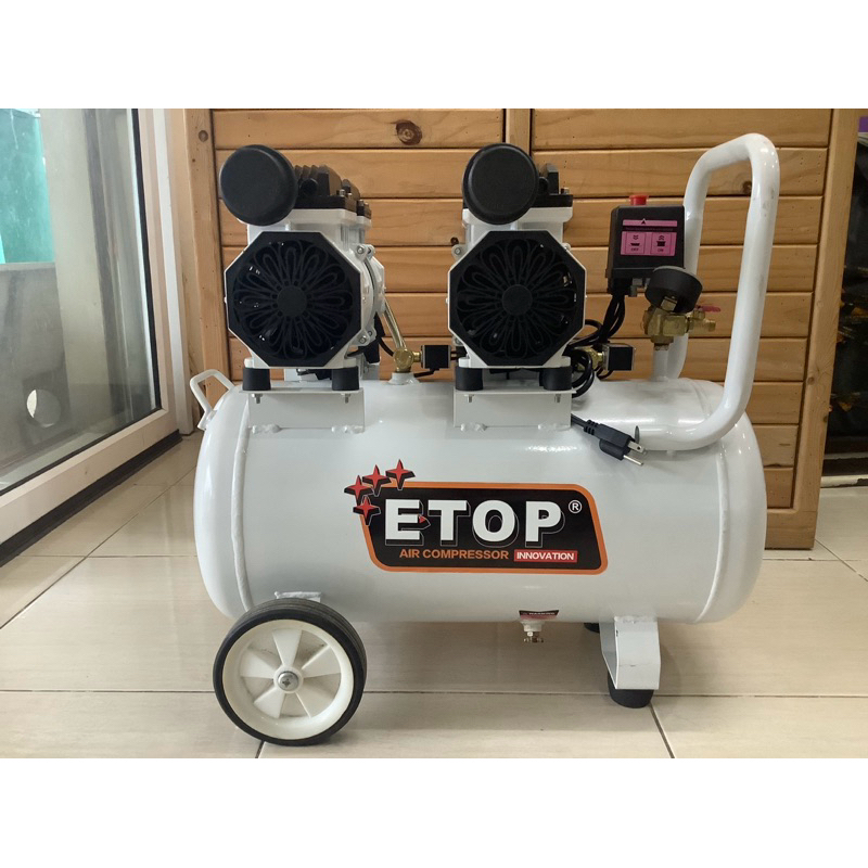 ETOP ปั๊มลม ถังลม ปั๊มลมออยฟรี 50ลิตร รุ่น XH-60050L