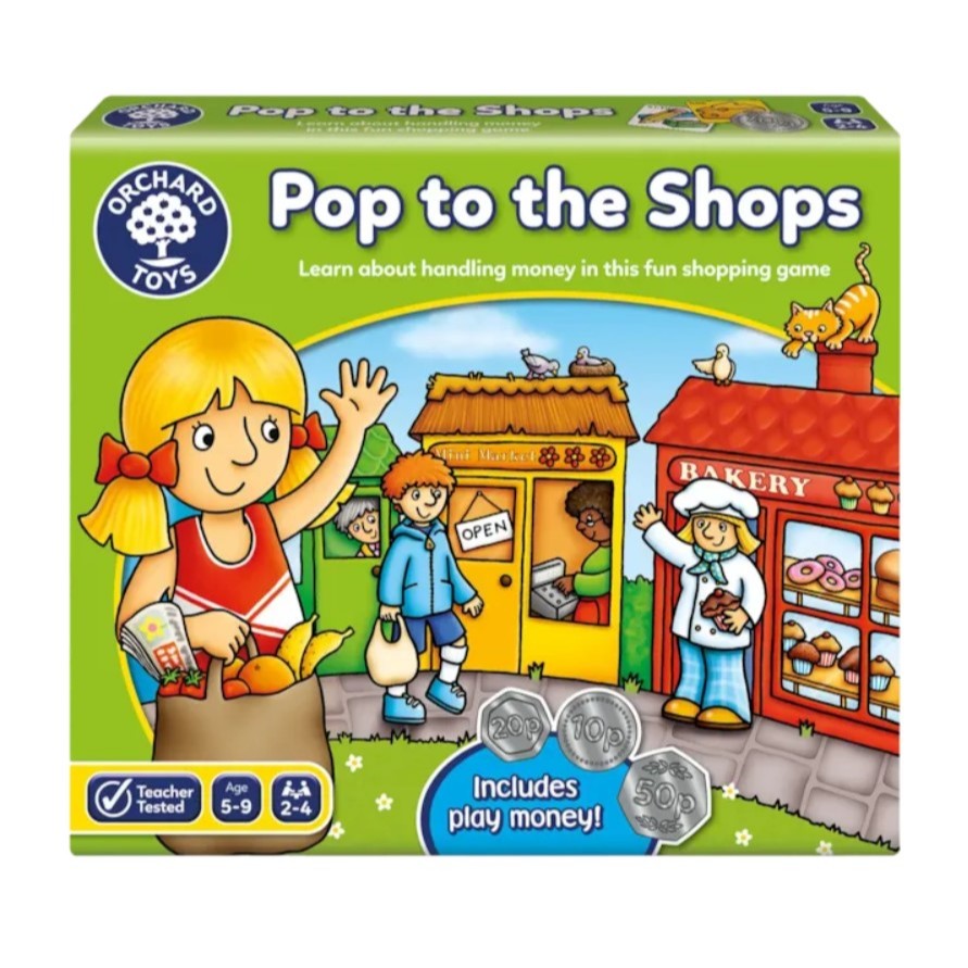 Pop to the Shops บอร์ดเกมเด็ก เกมกระดานเด็ก 5-9 ขวบ เรียนรู้เรื่องการซื้อของและทอนเงิน (Orchard Toys