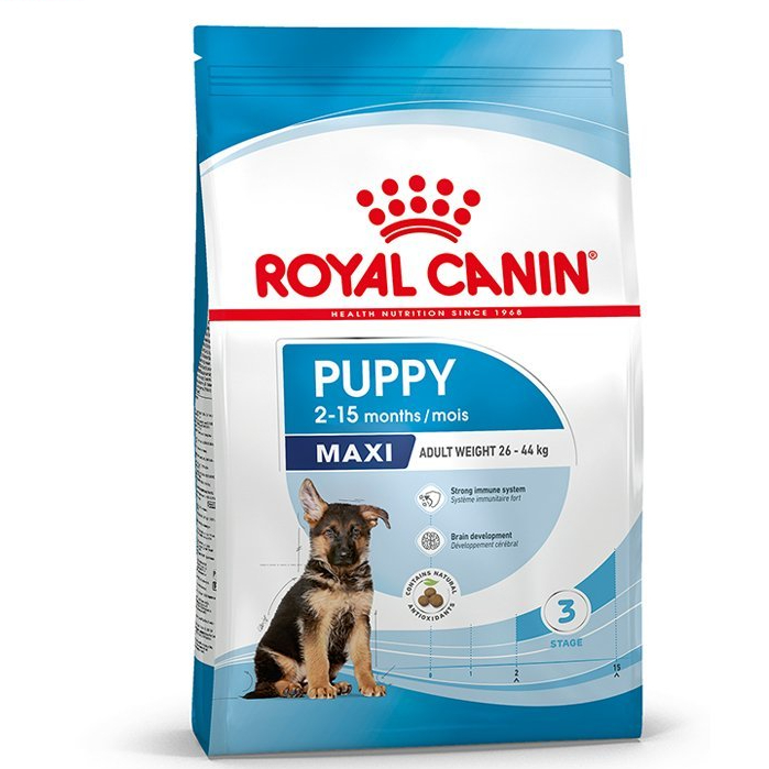 Royal Canin maxi puppy ขนาด 15 kg อาหารลูกสุนัข พันธุ๋ใหญ่ ขนาดใหญ่ อายุ 2 - 15 เดือน