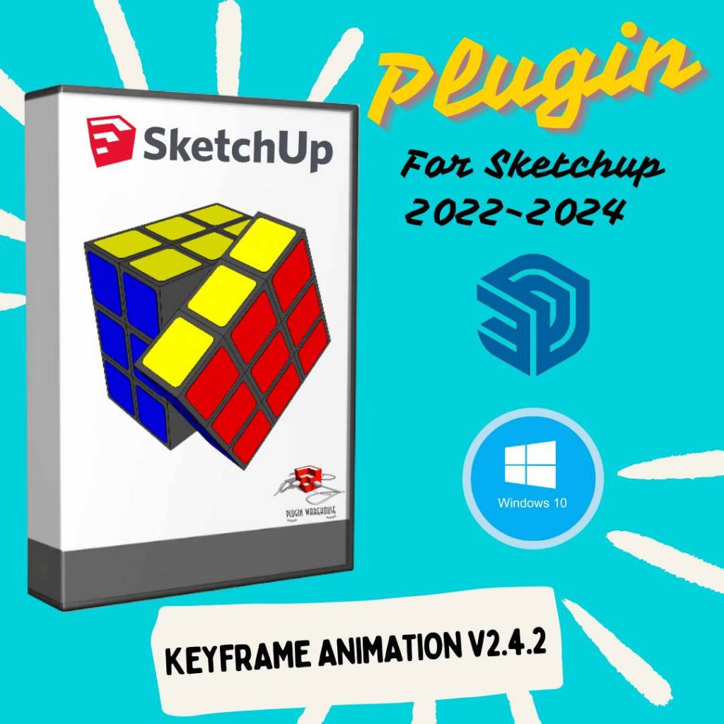 Keyframe Animation v2.4.2 (ปลั๊กอิน - สร้างภาพเคลื่อนไหวให้กับวัตถุ) | Plugin for Sketchup 2022-2024