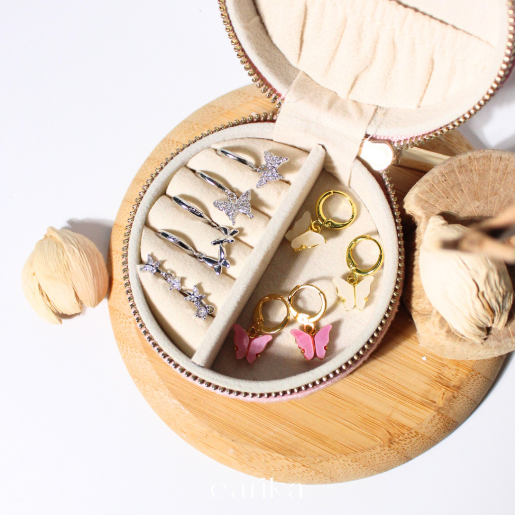 earika.earrings - butterfly hoop ต่างหูห่วงผีเสื้อเงินแท้ ผิวแพ้ง่ายใส่ได้