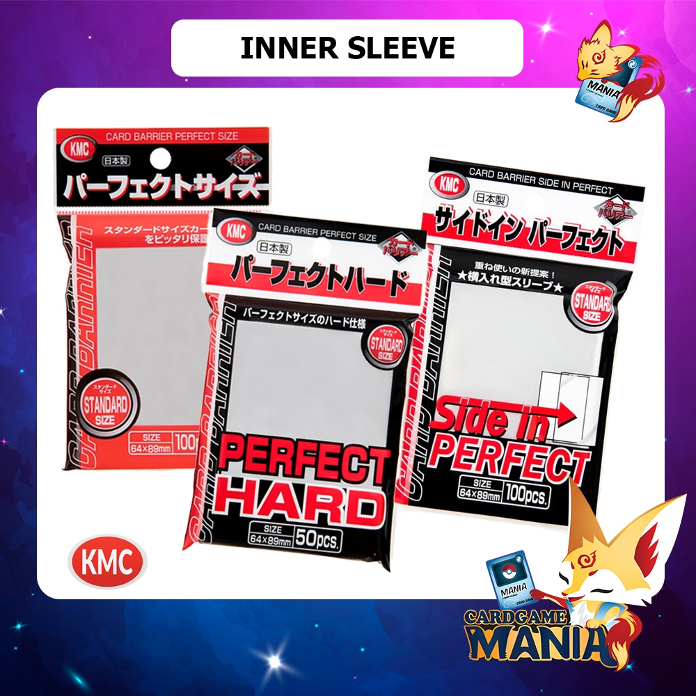 [KMC][Sleeves card] ซองใส่การ์ดชั้นใน Perfect Size (การ์ด ไอดอล, Pokemon TCG, Magic the Gathering)
