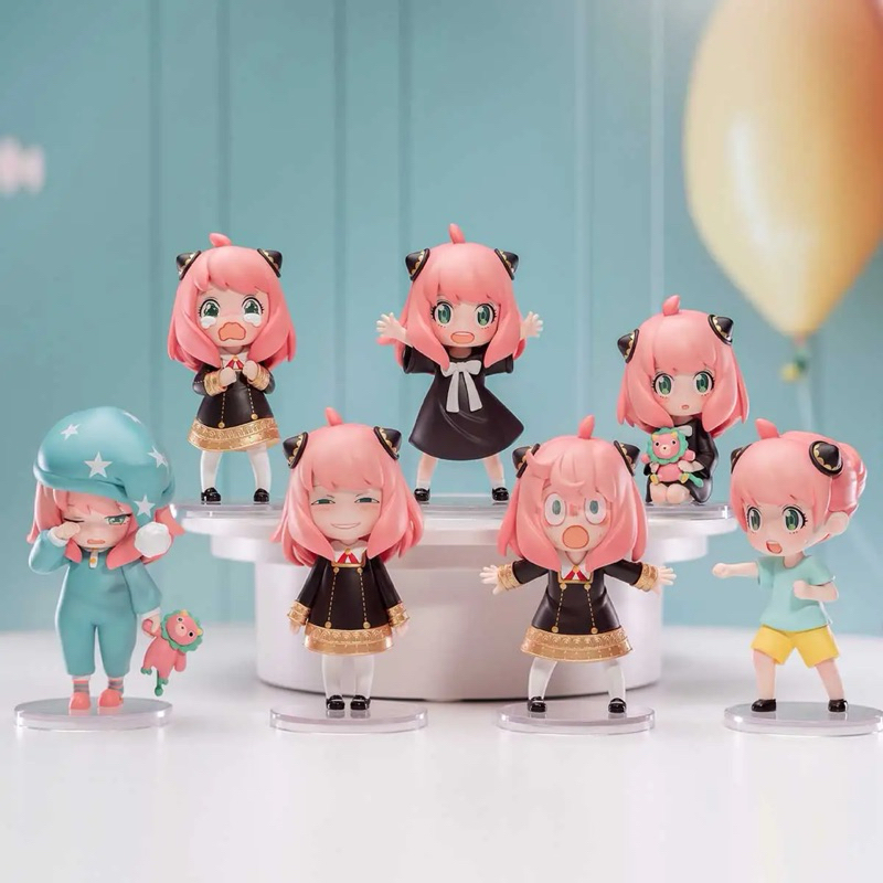 พร้อมส่ง แบบเช็คการ์ด ไม่แกะตัว Pop Mart แท้ Spy × Family Anya's Daily Life Series Figures