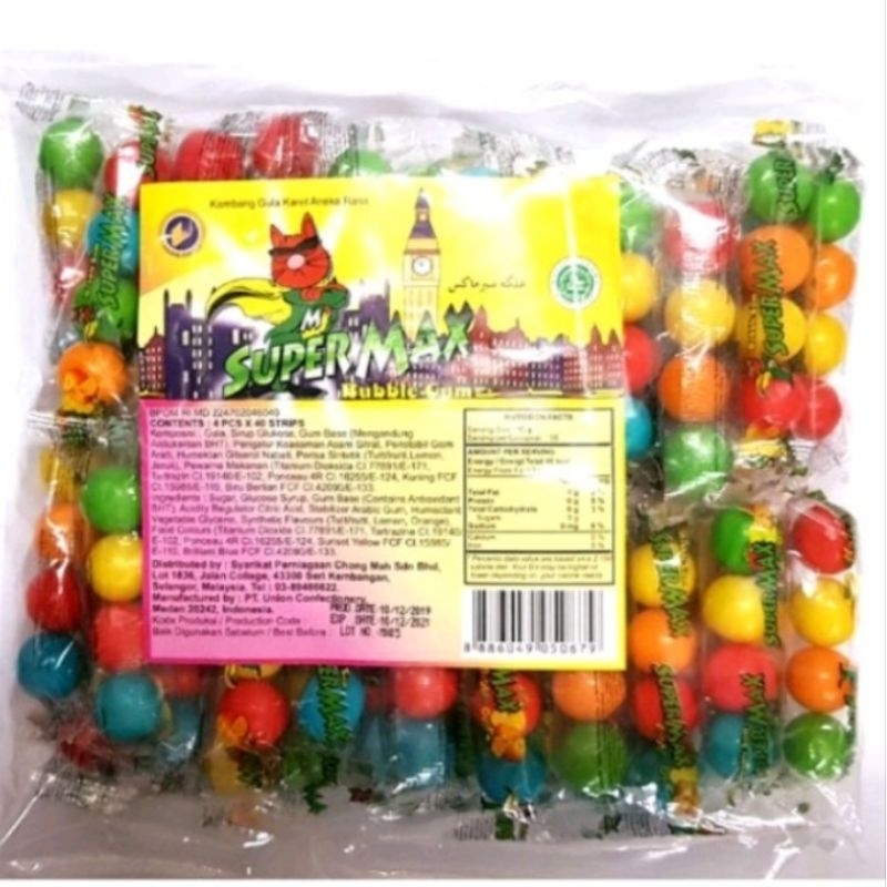 Bubble Ball Chewing Gum Indonesia 1 Packs (40's)