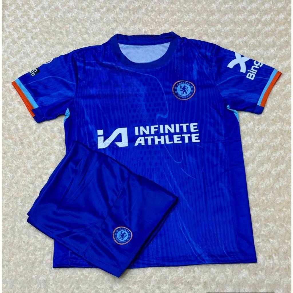 เสื้อกีฬา ชุดฟุตบอล Chel-C Blue Home New SeaSon ชุดผู้ใหญ่ (ได้ทั้งชุด เสื้อพร้อมกางเกง) รุ่นใหม่2024/2025