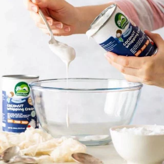 วิปปิ้งครีมมะพร้าว Nature's Charm - Coconut Whipping Cream (นมมะพร้าววิปปิ้งครีม / กะทิวิปปิ้งครีม / วิปปิ้งครีมเจ)