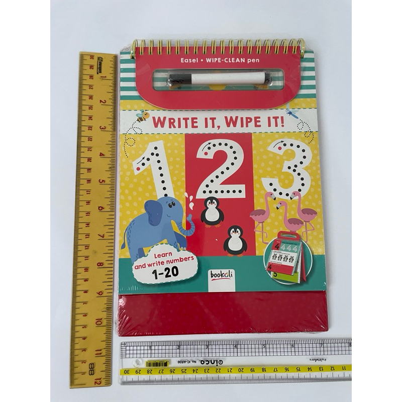 Write it, Wipe it 123 หนังสือเด็กภาษาอังกฤษ ของใหม่ ในซีล
