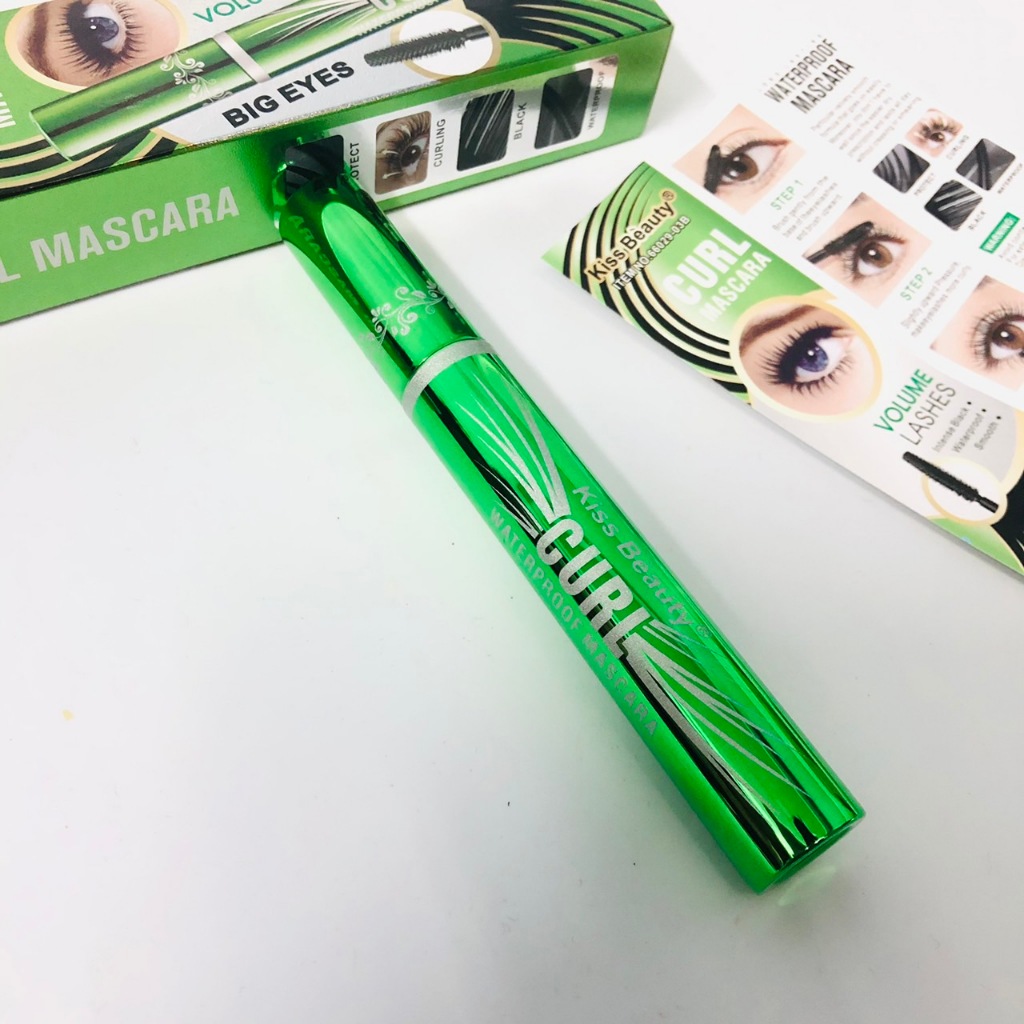 66029-03B มาสคาร่าเขียว สีดำสนิท ขนตางอนยาวขึ้น MASCARA CURL VOLUM LASHES