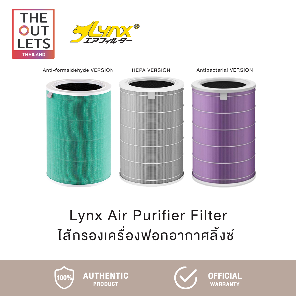 Lynx Air Purifier Filter ไส้กรองเครื่องฟอกอากาศ สำหรับ Xiaomi Mi Air Purifier 2, 2H, 2S, 3, 3H, Pro,