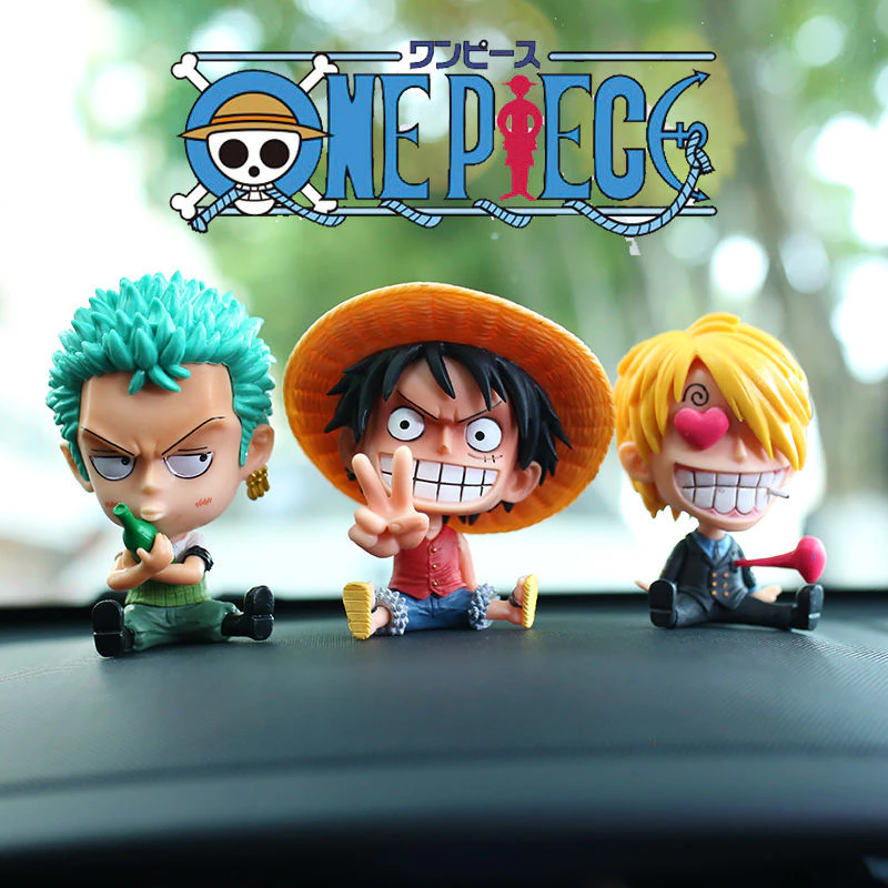 อะนิเมะตุ๊กตา ตุ๊กตาฟิกเกอร์ One Piece Luffy Zoro Sanji ลูฟี่ ขนาดเล็ก 8-10 ซม. ตัวเลขของเล่น ของเล่นสําหรับเด็ก thumbnail 4