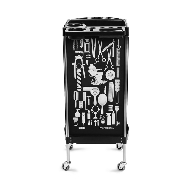 รถเข็นตัดผม 6ชั้น ที่เก็บเครื่องมือช่างทำผม รถเข็นเสริม สวย ชั้นวางไดร์เป่าผม รถเข็นร้านเสริมสวย E55 - รูปที่ 7