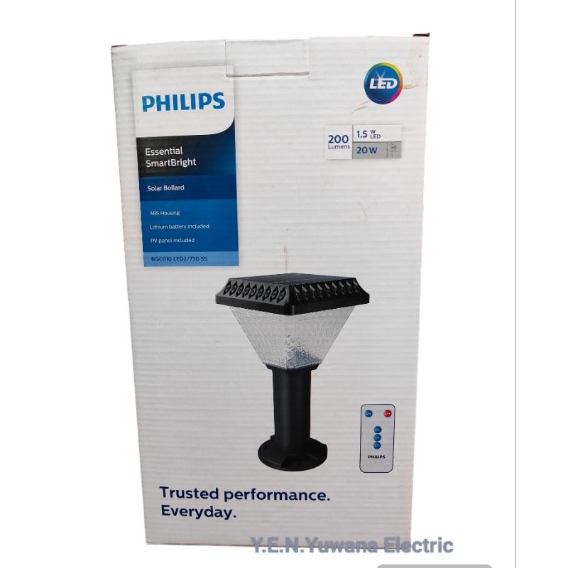 ไฟทางเดินโซล่าเซลล์ Philips รุ่น BGC010 LED3/730 SS 1.5วัตต์