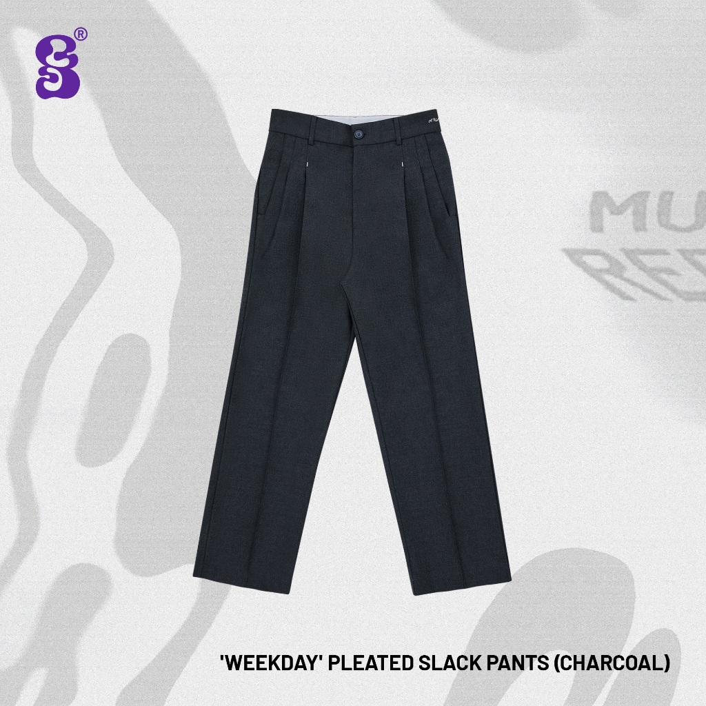 AKFS - WEEKDAY SLACK PANTS (CHARCOAL)