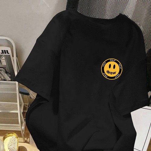 CC（จัดส่งตลอด 24 ชั่วโมง）เสื้อสีดำ ผ้าฝ้าย100% โอเวอร์ไซซ์ สําหรับผู้หญิง T1564