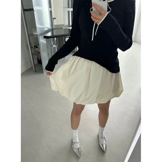 Balloon x skirt กระโปรงบอลลูนแบบสั้น เอวยางยืด🔥 พร้อมส่ง