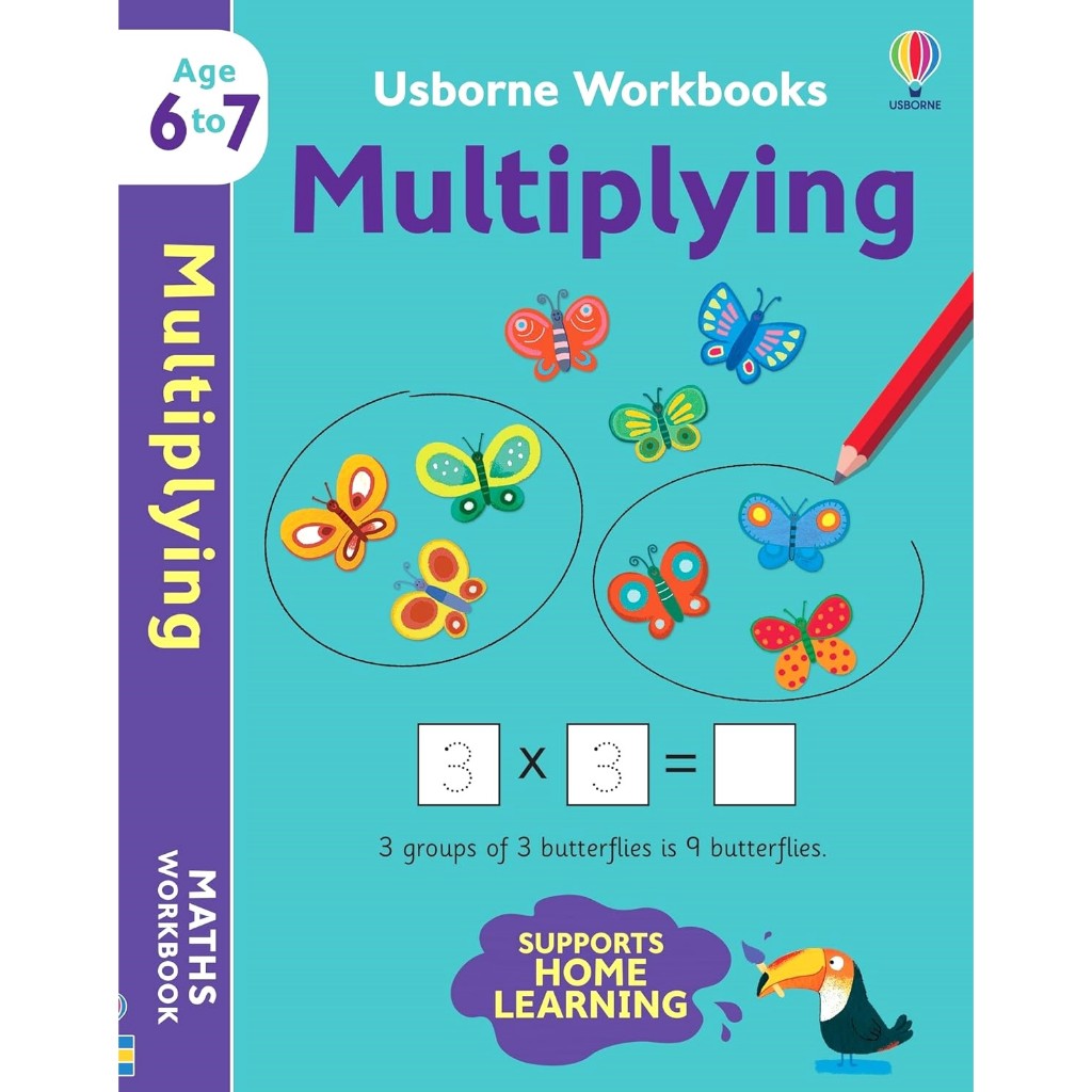 (Age6 -7) Usborne Workbooks Multiplying แบบฝึกหัด คณิต คูณ สำหรับเด็ก 6-7 ขวบ (พร้อมส่ง)