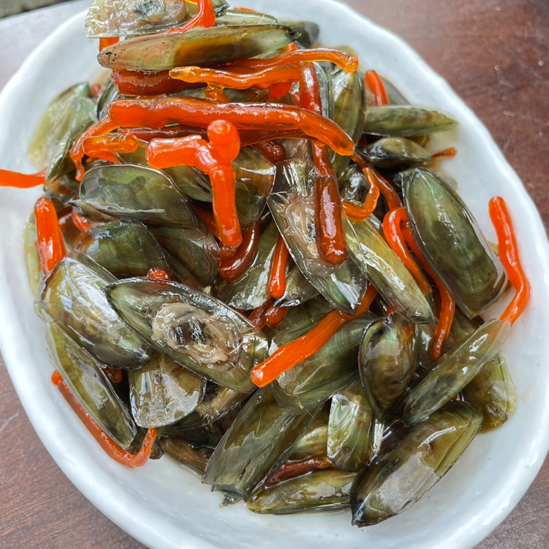 หอยรากดองหวาน หอยปากเป็ดดองหวาน 250กรัมเเละ500กรัม