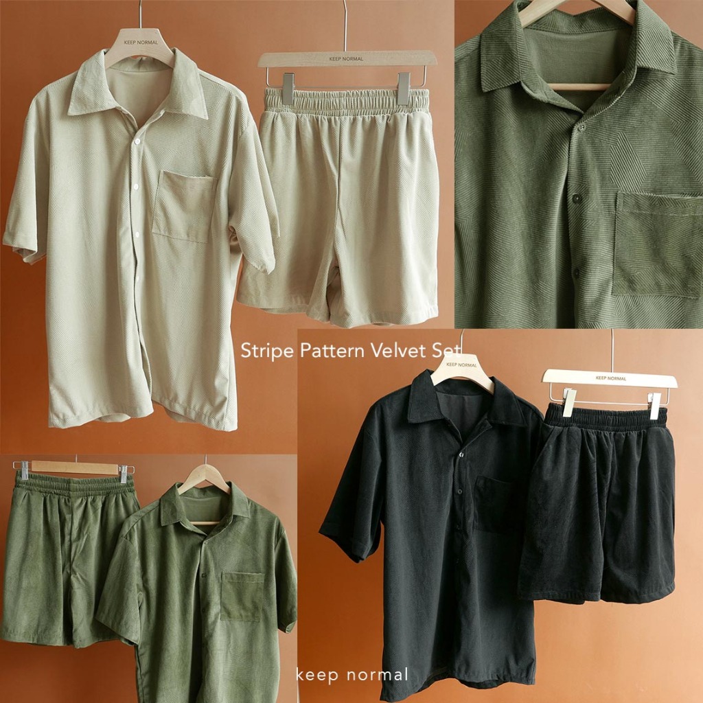 ทักแชทรับโค้ดลดเพิ่ม Velvet Set Shirt + Shorts ชุดเซต (ราคาขายรวมเสื้อพร้อมกางเกง)