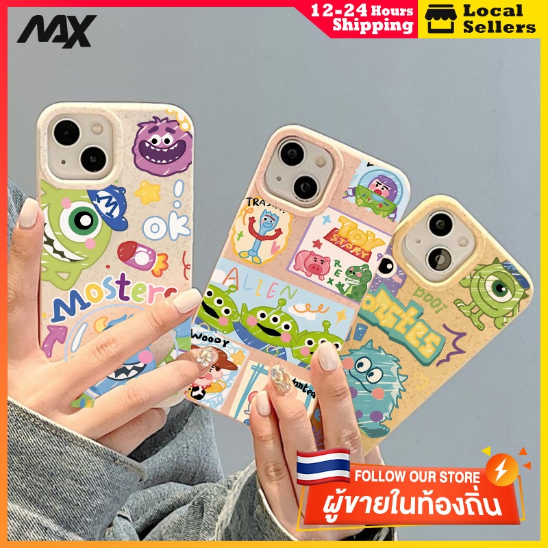 เคสโทรศัพท์มือถือแบบนิ่ม กันกระแทก มอนสเตอร์คอร์ปอเรชั่น for IPhone 15 12 7Plus 14 13 11 Pro MAX 8 6 7 6S Plus X XR XS