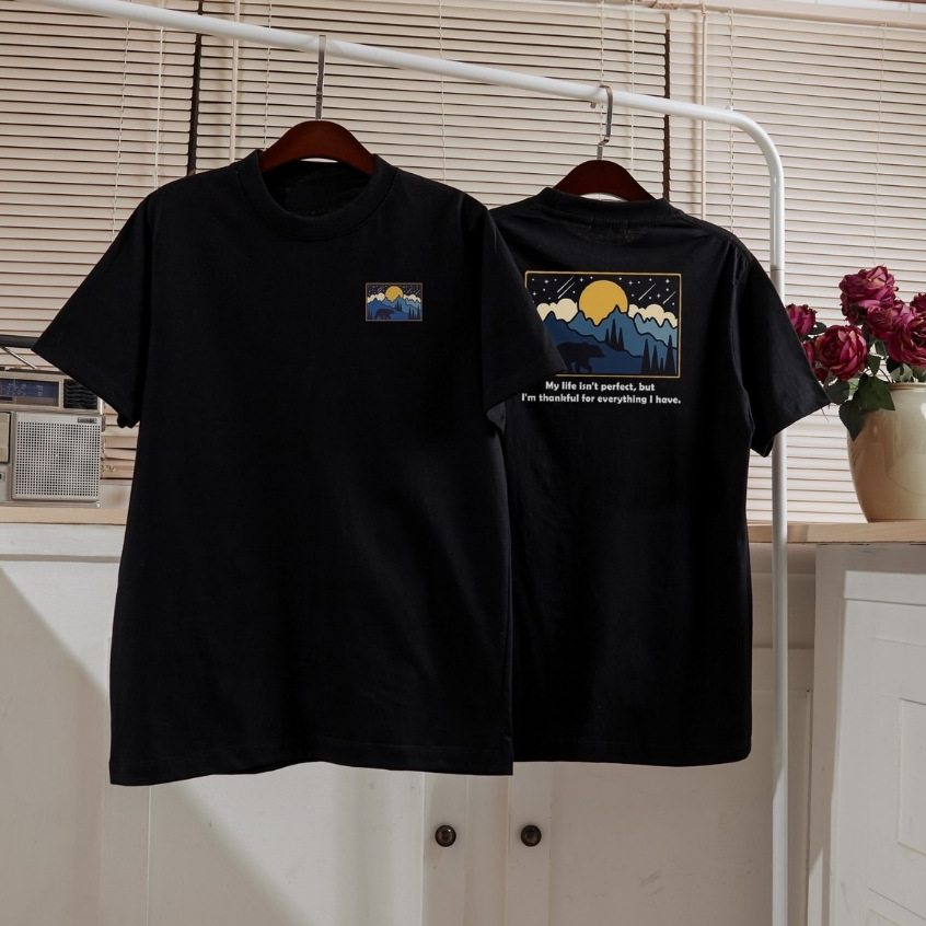 เสื้อยืด Bear in the Mountains - cotton100%