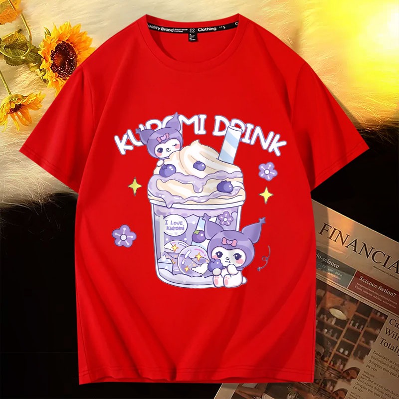 D837เสื้อยืดแขนสั้ง ใส่ได้ทั้งชายและหญิง ลายแฟชั่งสวย