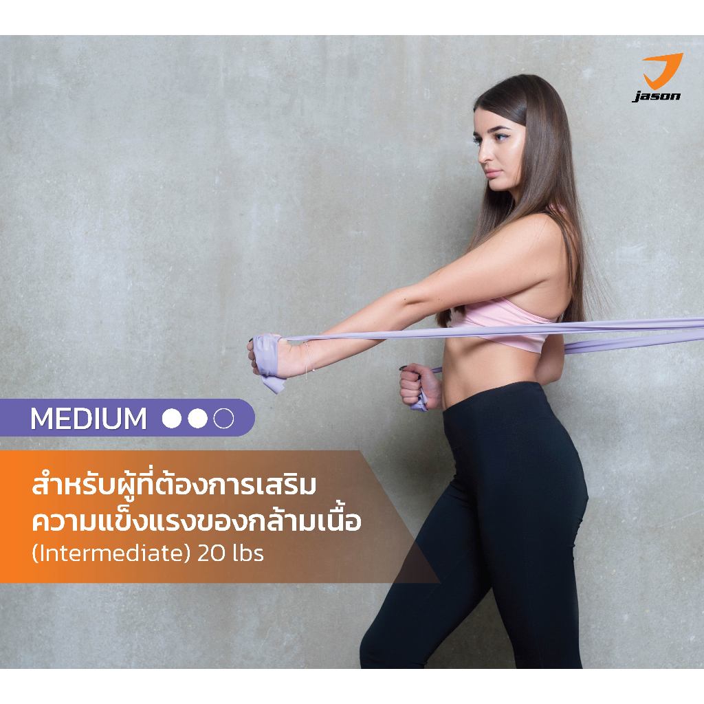 JASON أشرطة مقاومة RESISTANCE BAND COMBO ‏(3 قطع) — صورة 7