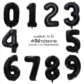 32 นิ้ว ลูกโป่งฟรอยตัวเลข ลูกโป่งวันเกิด สำหรับตกแต่งปาร์ตี้วันเกิด จัดงานวันเกิดลูกโป่ง