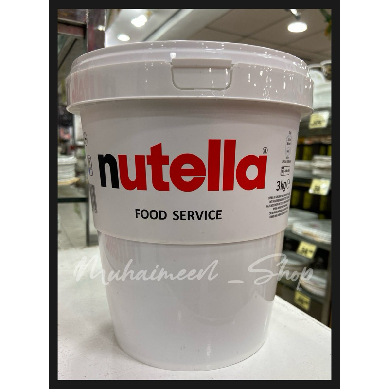 Nutella Spread 3 kg. นูเทลล่า 3 กก. (แบบถัง)
