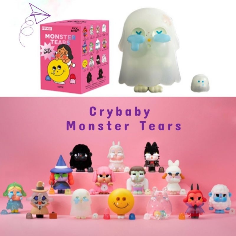Crybaby monster tears แบบจุ่ม popmart arttoy พร้อมส่ง