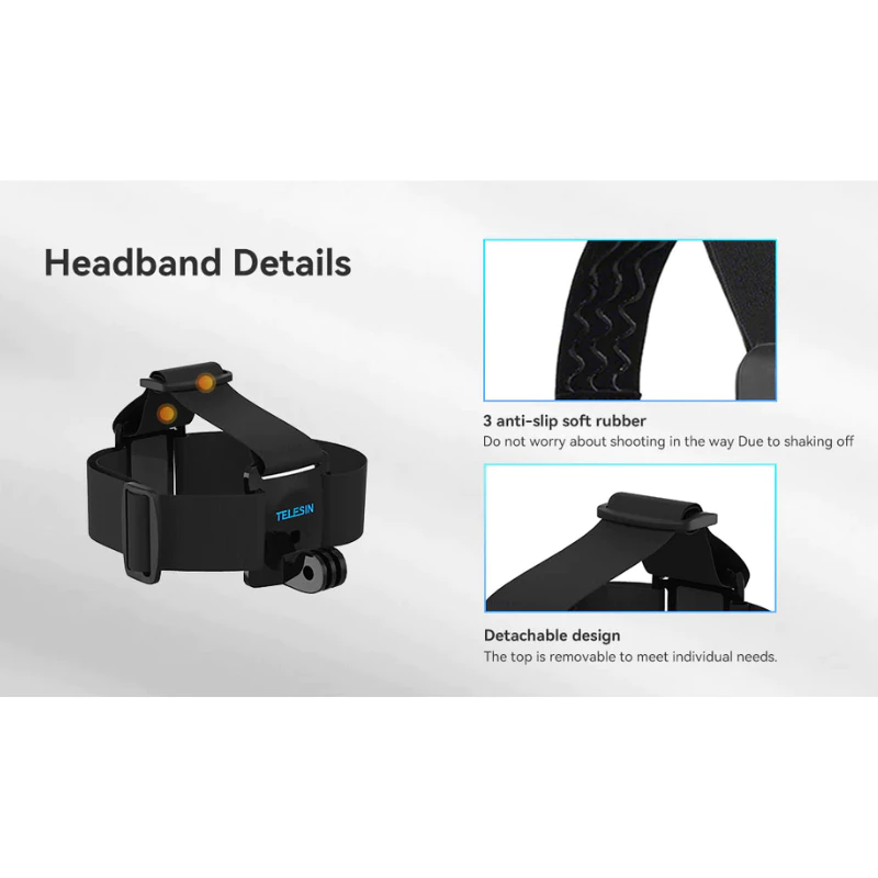 Telesin GoPro / DJI / Insta360 Head Strap สายรัดศีรษะ thumbnail 6