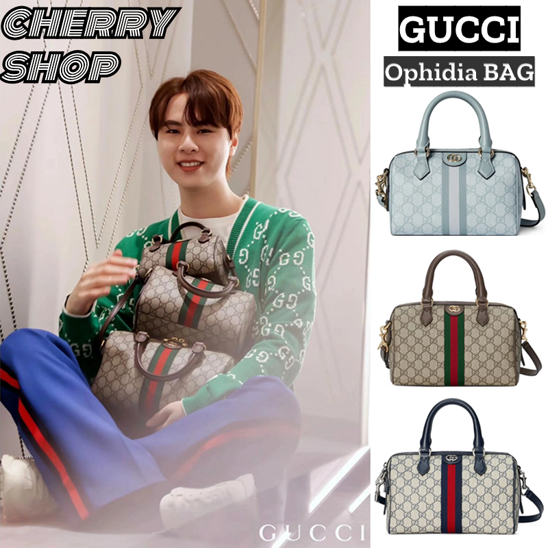 🍒กุชชี่ Gucci Ophidia GG mini handbag🍒Tote BAG กระเป๋าถือสตรี mini/small/medium