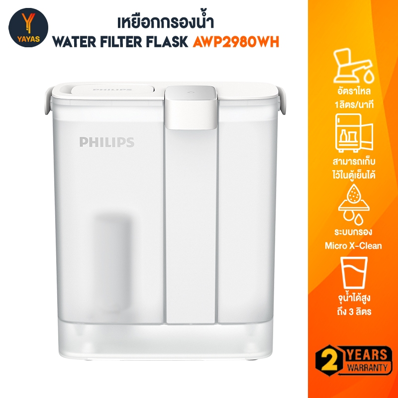 Philips Water Purifier Pitcher AWP2980WH เหยือกกรองน้ำ