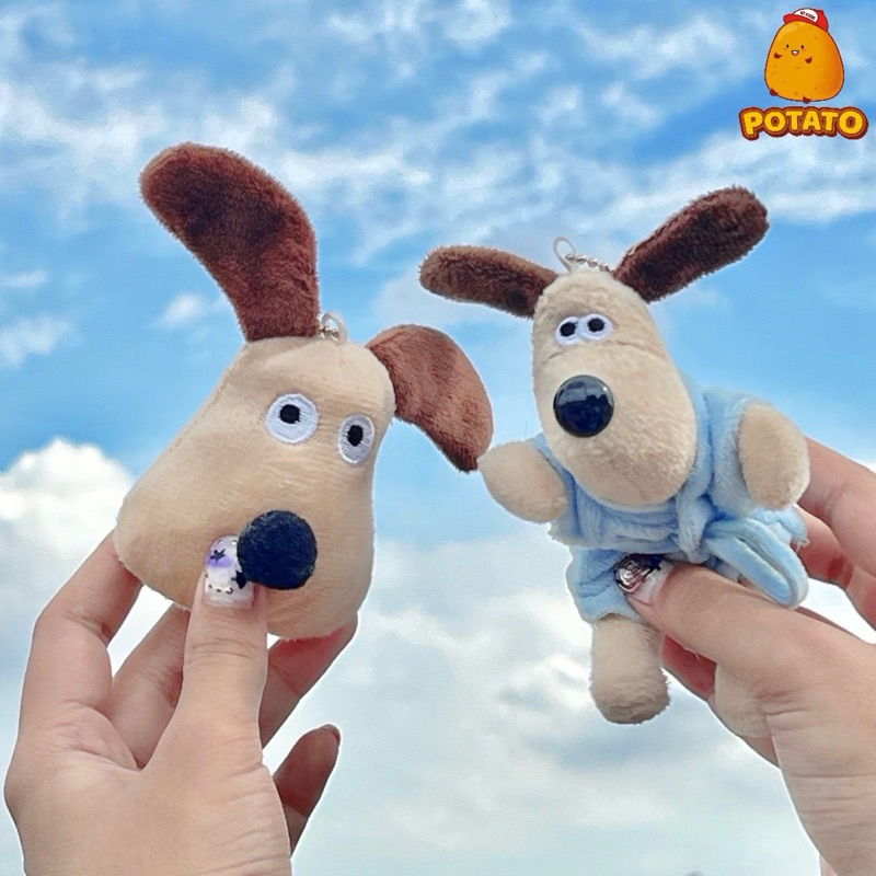 Potatotoystudio พวงกุญแจตุ๊กตากรอมิต Gromit ตุ๊กตาหมา ของขวัญ 10Cm. พร้อมส่ง