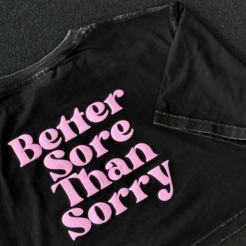 Acidwash | Better Sore Than Sorry | Oversized Crop Tee เสื้อยืดครอปฟอก คอตตอน 100%