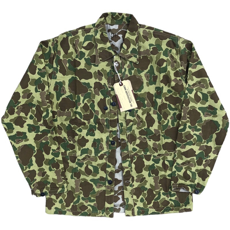 BRONSON USMC World War II P-44 HBT CAMO JACKET WWII PATTEERN ผ้าลายก้างปลา HBT